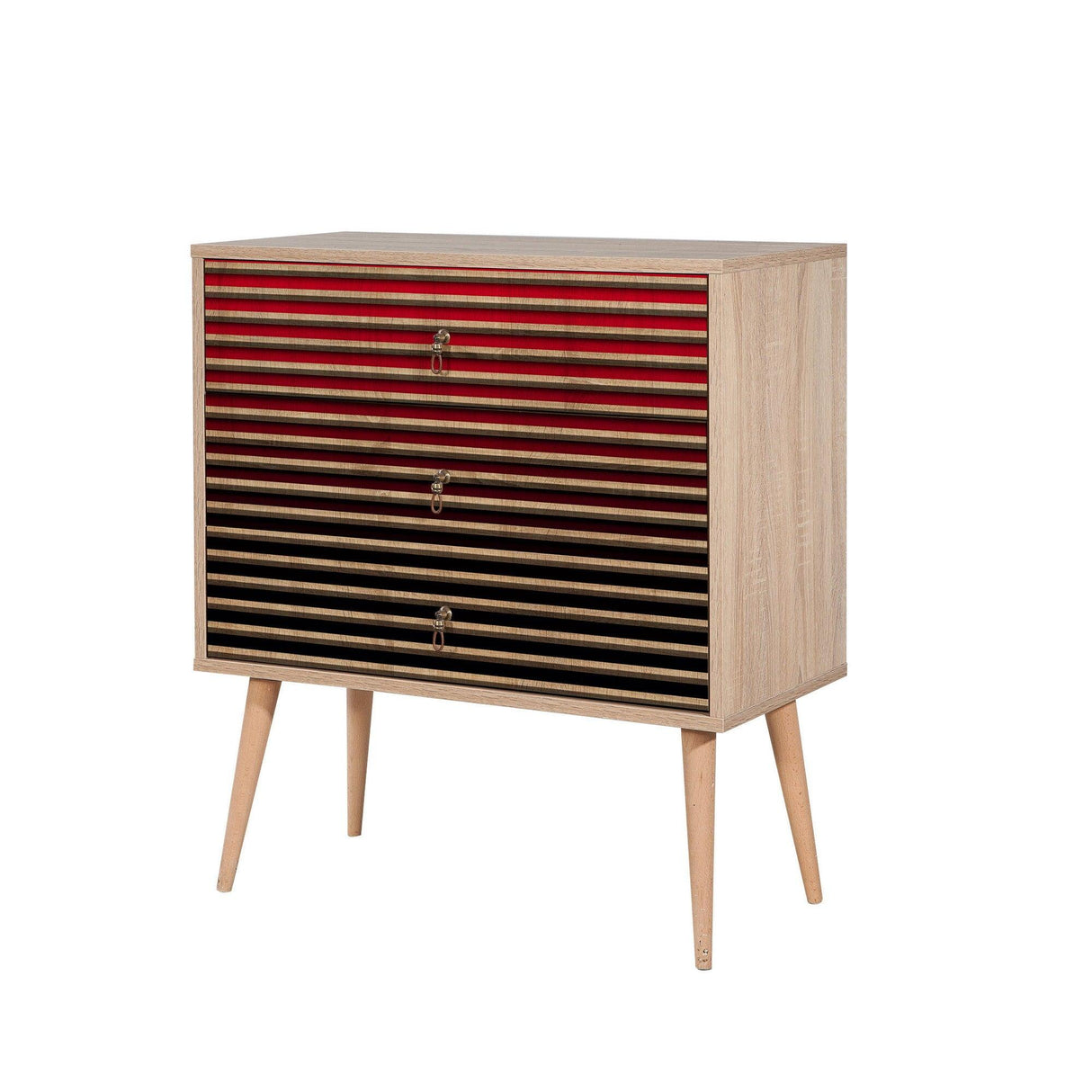 Comoda Trio Dresser 6, Sonoma, 90x40x80 cm