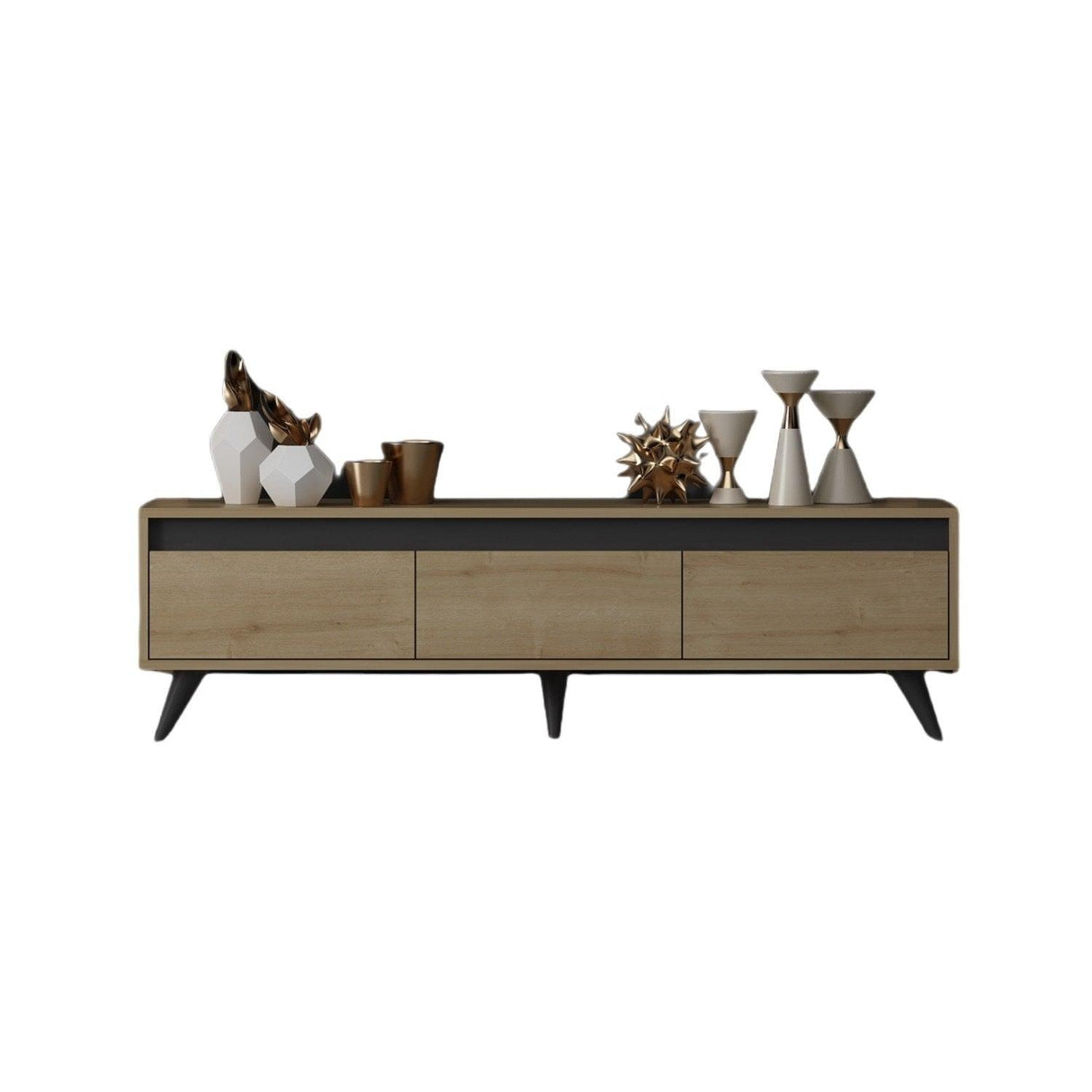 Comoda TV Century - Sapphire Oak, Stejar, 45x30x150 cm