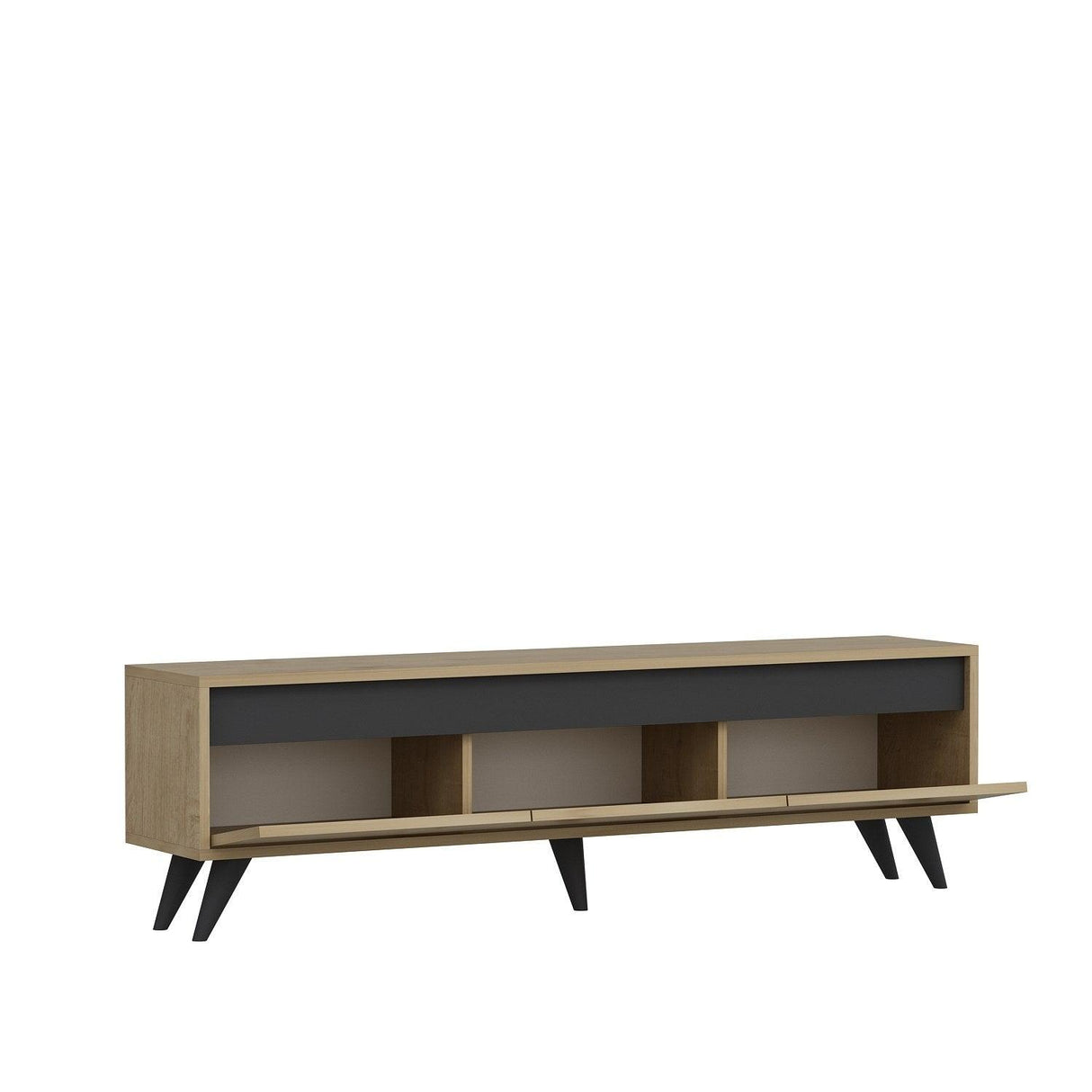 Comoda TV Century - Sapphire Oak, Stejar, 45x30x150 cm