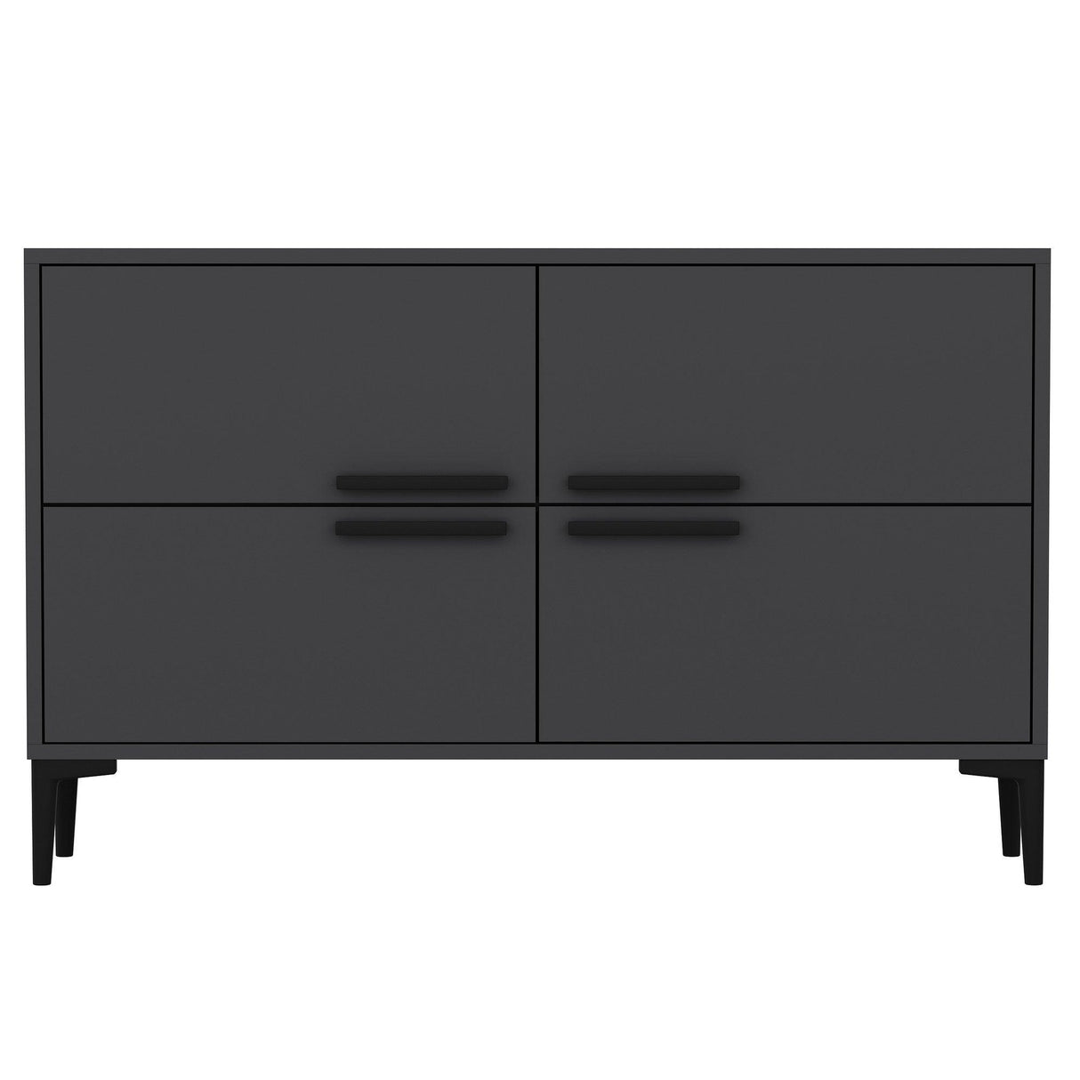 Comoda TV Ctn - Anthracite, Gri, 75x30x120 cm