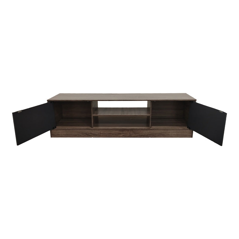 Comoda TV Sasa, Pal melaminat, 150x35x42 cm - Stejar-Antracit