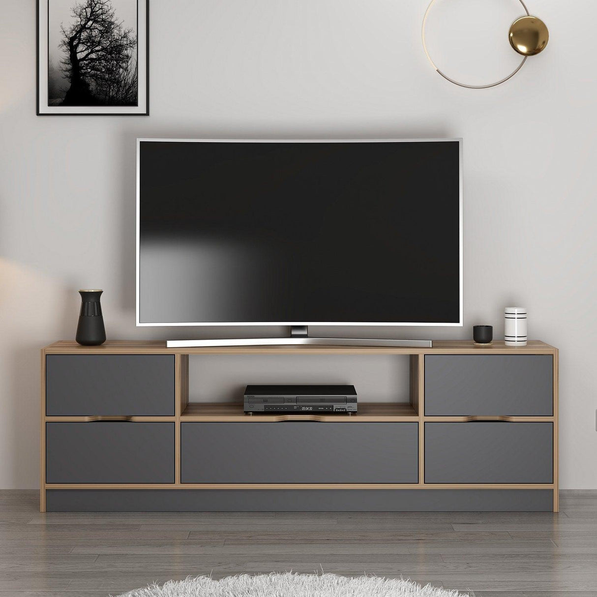 Comoda TV Elina, Nuc, 180x57x35 cm