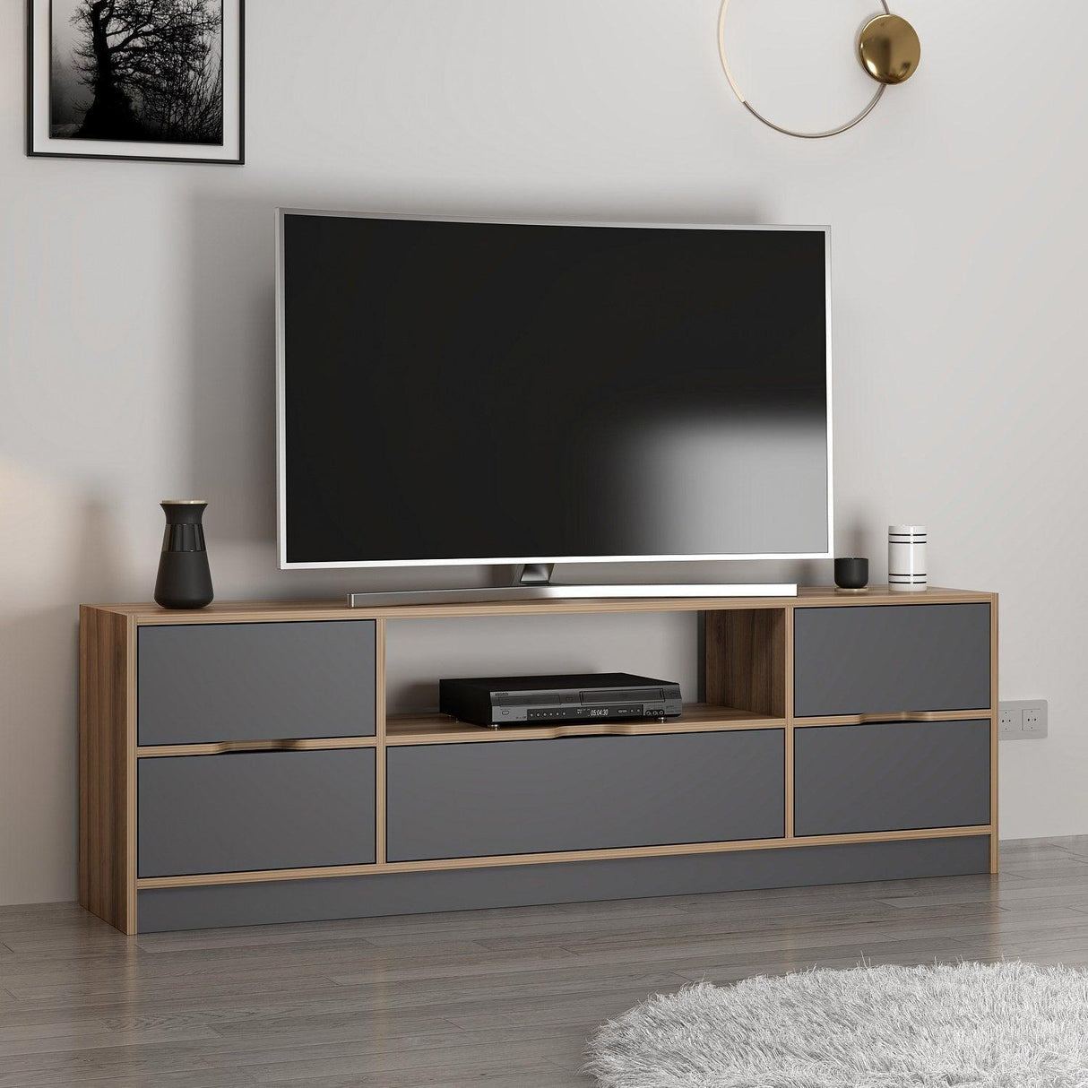 Comoda TV Elina, Nuc, 180x57x35 cm