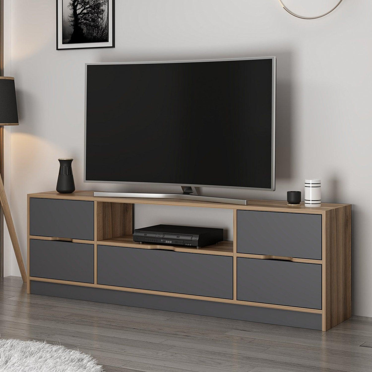 Comoda TV Elina, Nuc, 180x57x35 cm