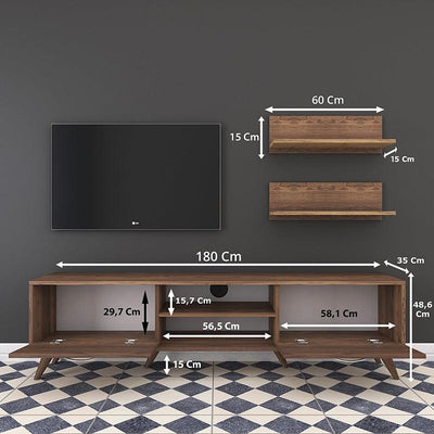 Comoda TV Jasmine, nuc, 80x35x48 cm, foto produs