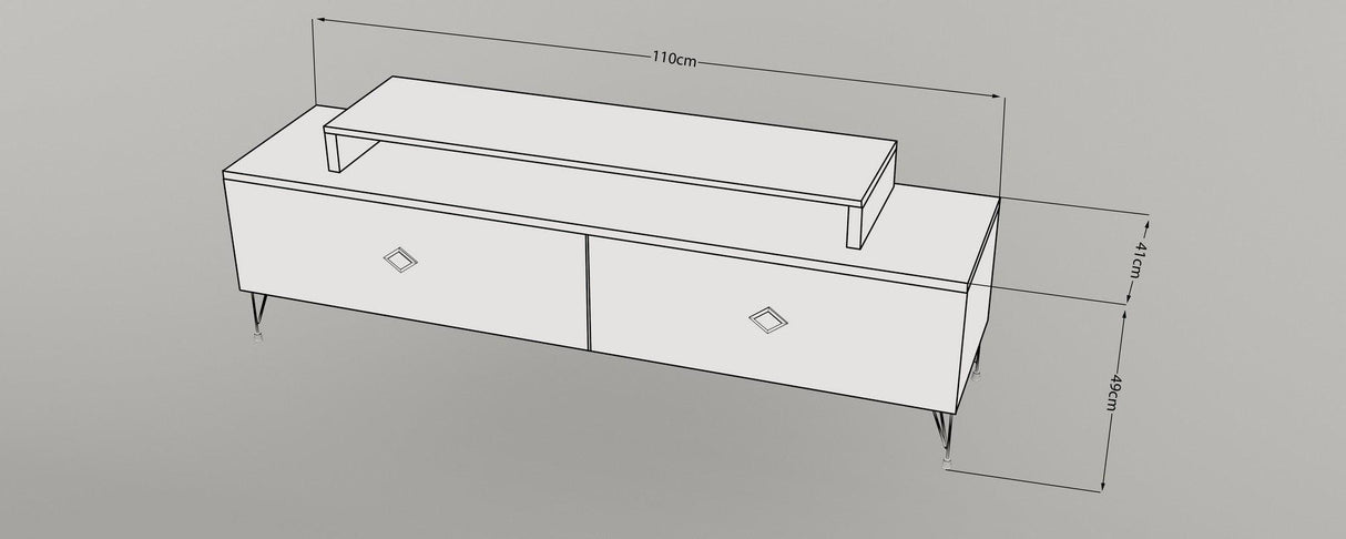 Comoda TV Kardelen, Nuc, 110 x 49 x 41 cm
