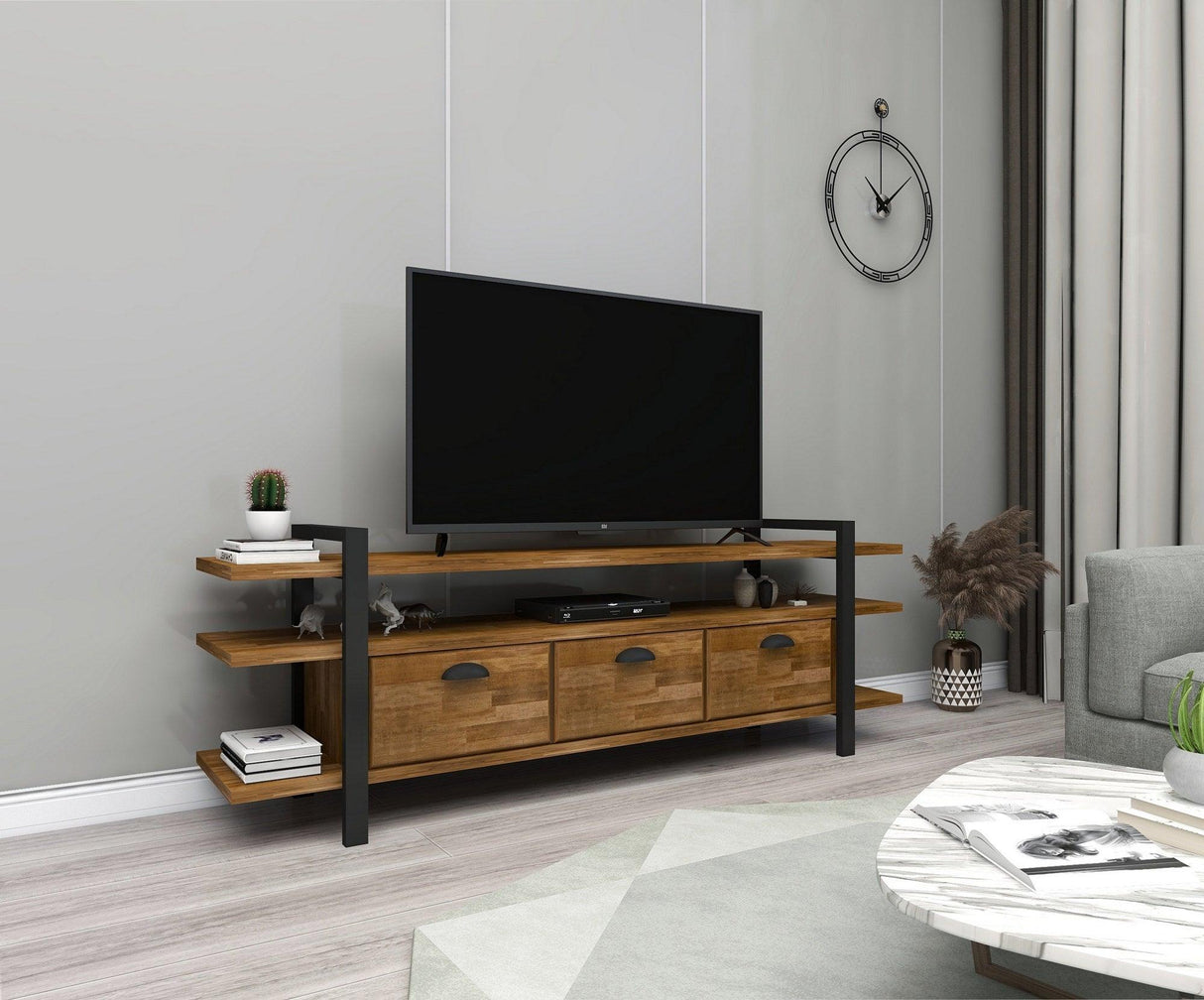 COMODA TV Lucca - Walnut, Nuc, 148x47x30 cm