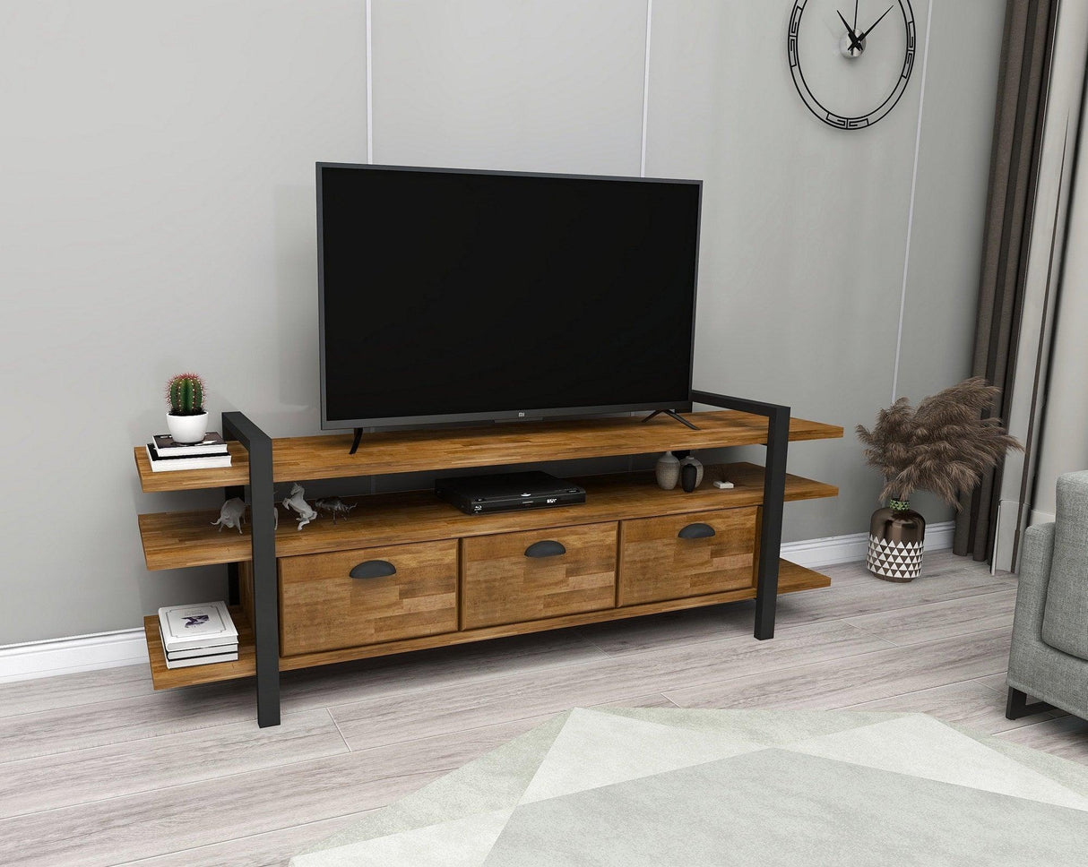 COMODA TV Lucca - Walnut, Nuc, 148x47x30 cm