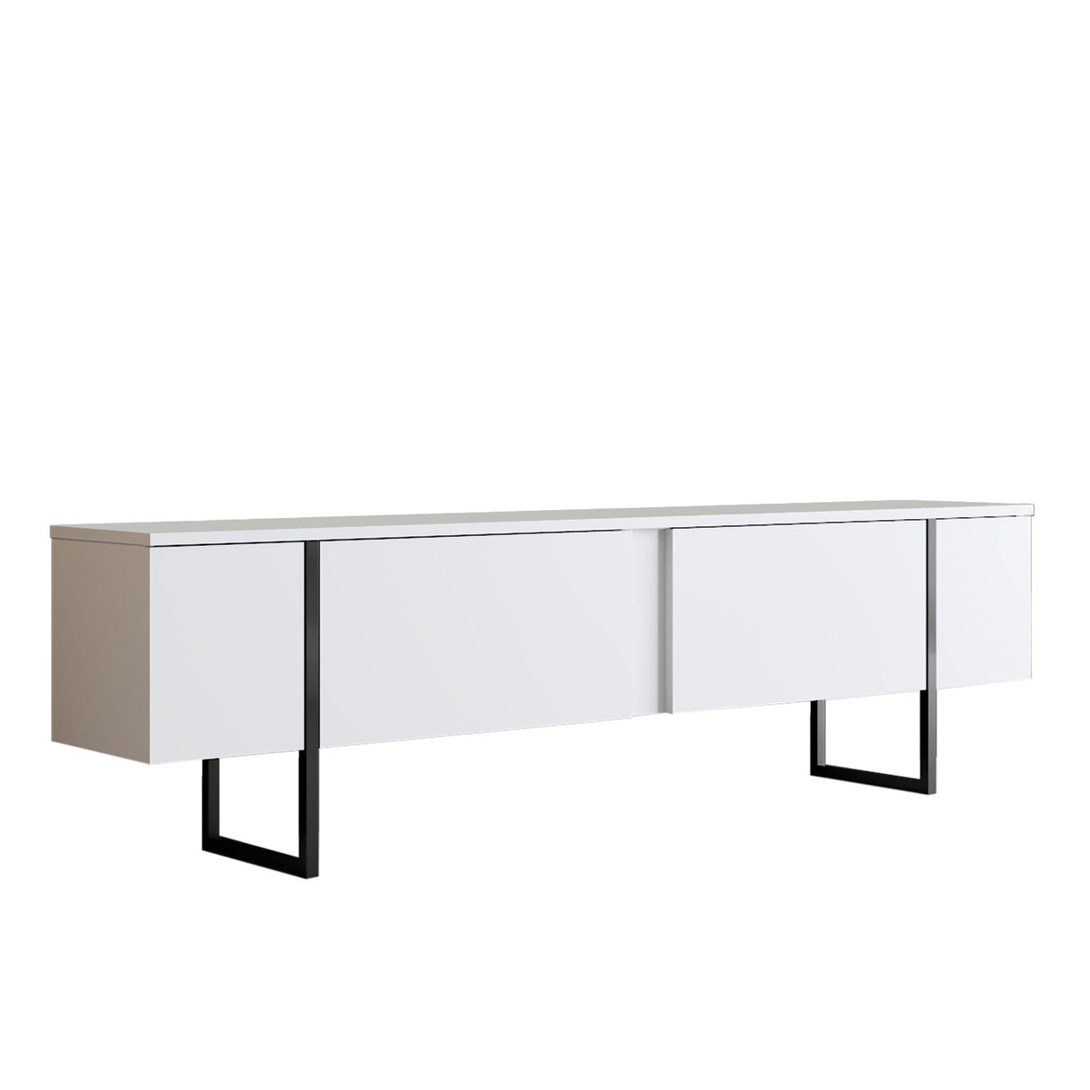 Comoda tv Luxe, 180x30x50 cm - White
Black