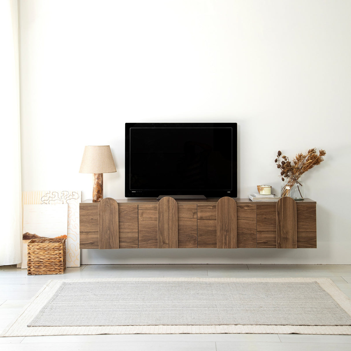 Comodă TV New Line Neostill, stejar - nuc, 180x35 cm - Walnut
