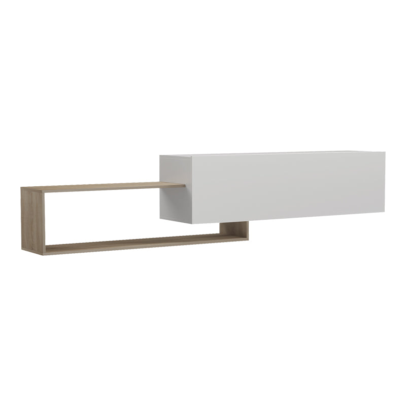 Comoda TV Olande, 210x35x48 cm - Sonoma-Alb