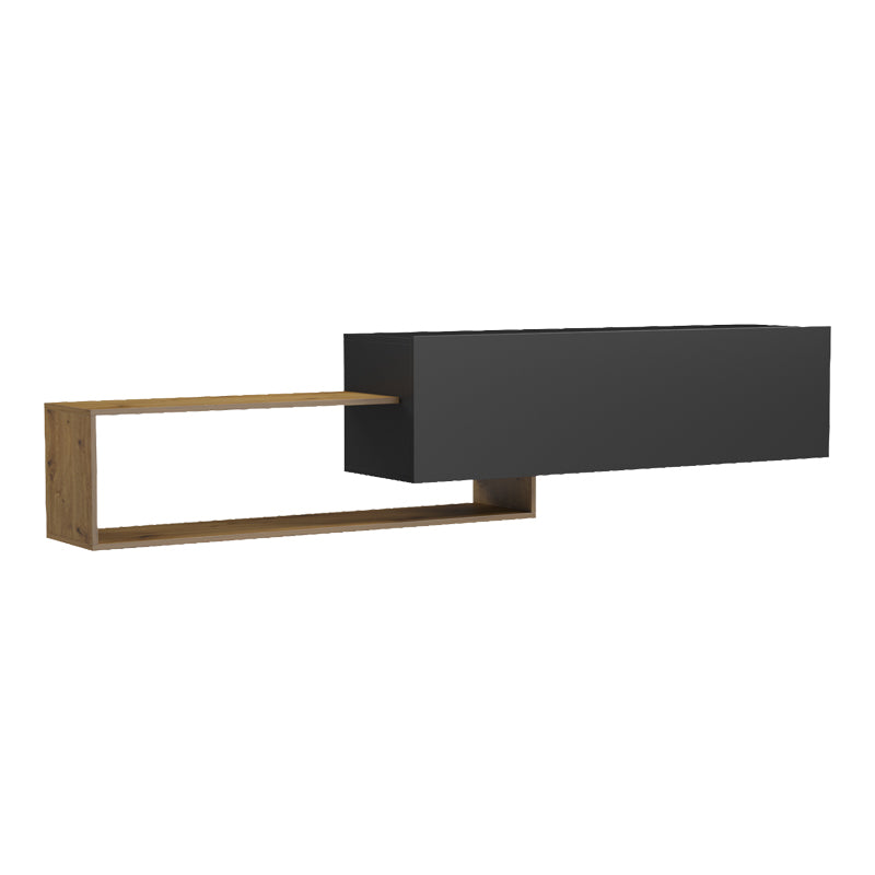 Comoda TV Olande, 210x35x48 cm - Stejar-Negru