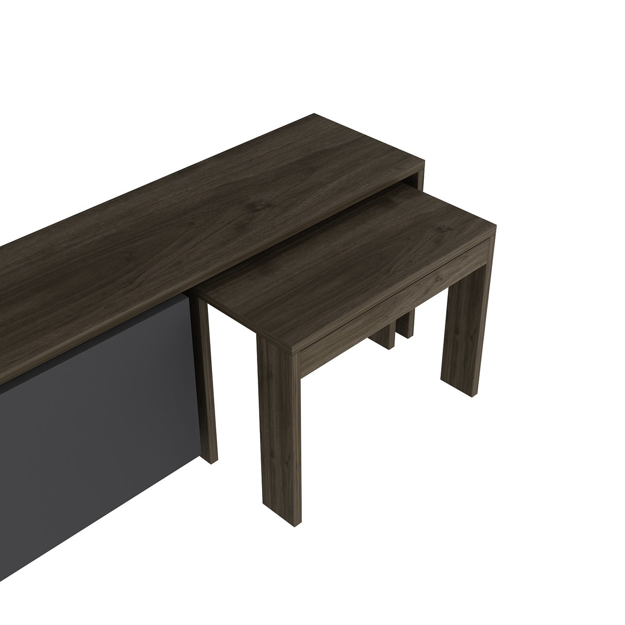 Comoda TV Oslo Antec, Anthracite Walnut - White Atlantic Pine, 180x43 cm - Anthracite
Walnut