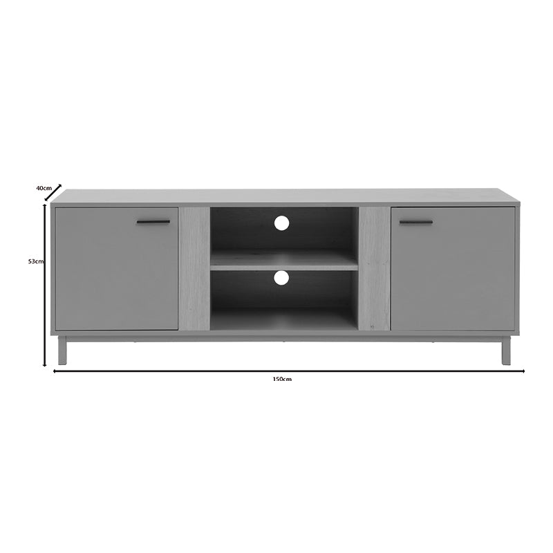 Comoda TV Polenio, Natural, 150x40x53 cm
