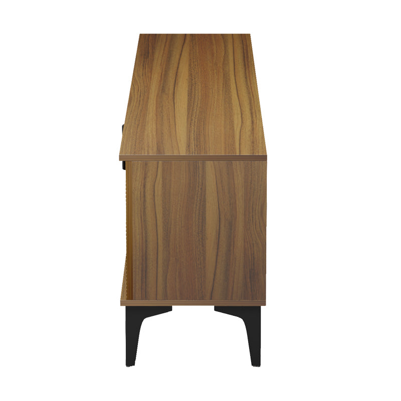 Comoda TV Riba tv cabinet, Nuc-Negru-Marmura, 180x34x51 cm