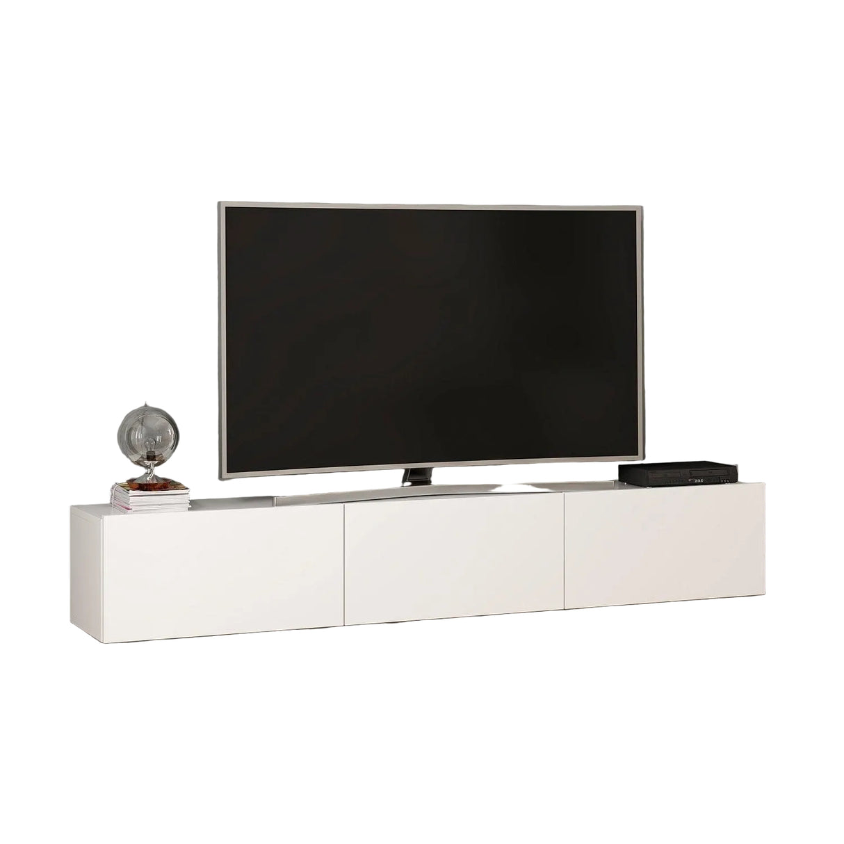 Comoda TV Rigel - White, Alb, 180x30x32 cm