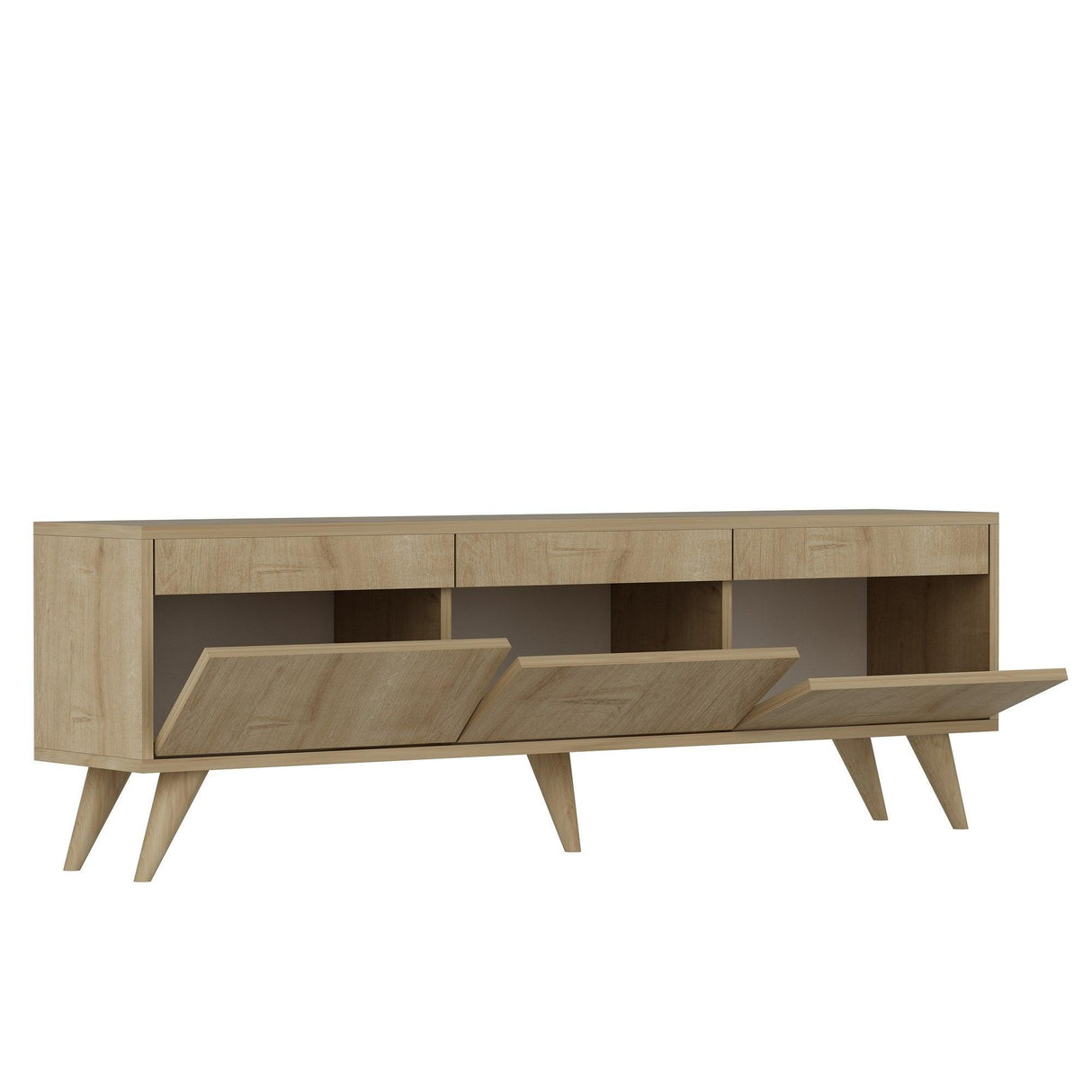 Comoda TV River - Sapphire Oak, Stejar, 48x30x150 cm
