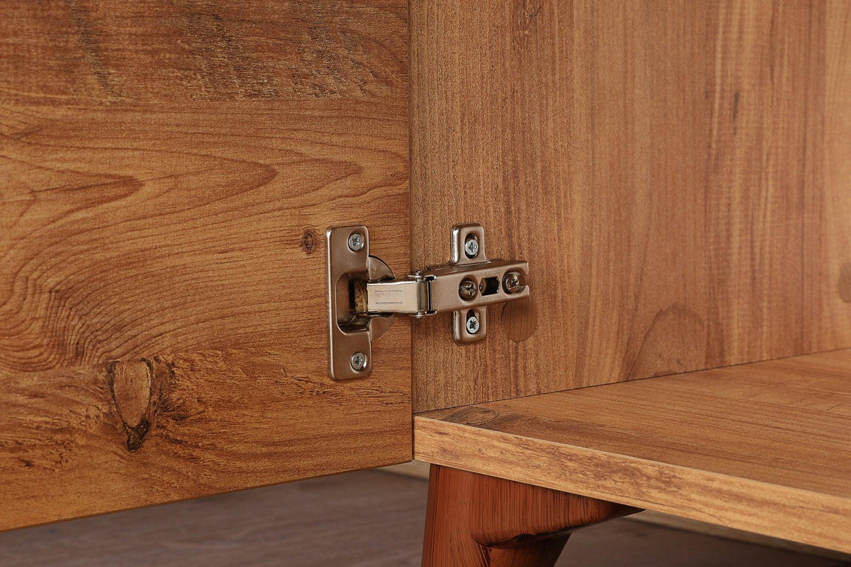 Comoda TV Roza, Lemn Natural, 100 x 54 x 35 cm