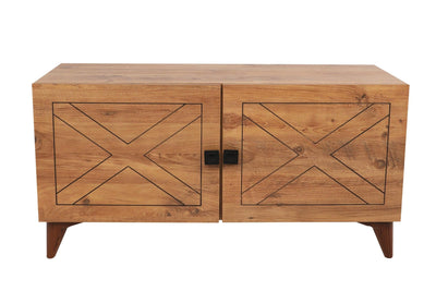 Comoda TV Roza, Lemn Natural, 100 x 54 x 35 cm
