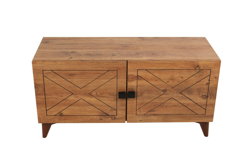 Comoda TV Roza, Lemn Natural, 100 x 54 x 35 cm