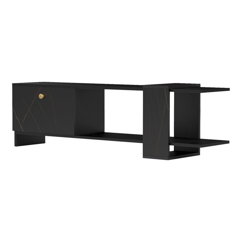 Comoda TV Standi, Negru, 120x25x36 cm