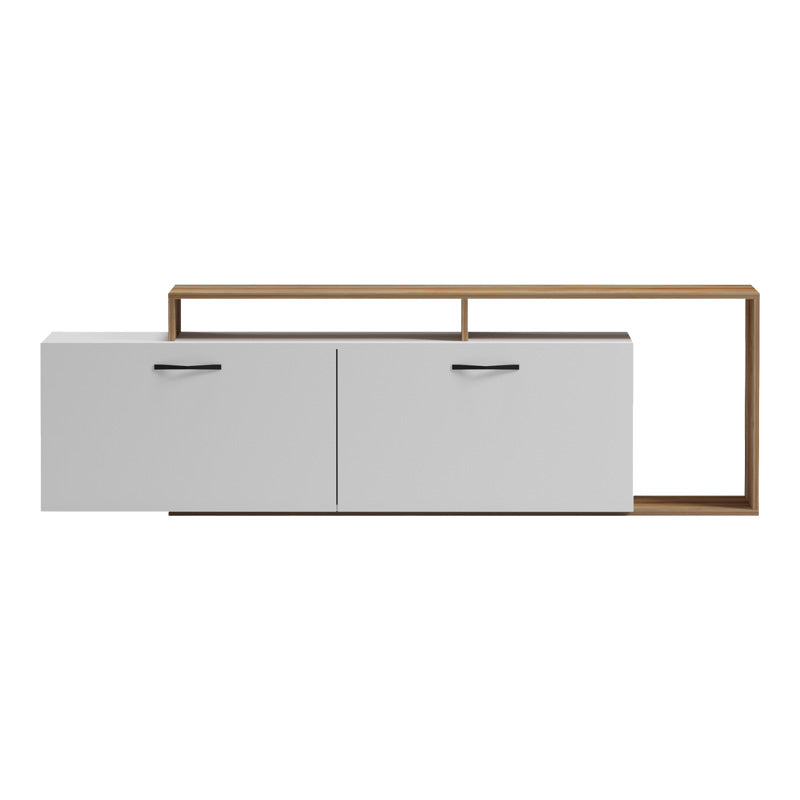 Comoda TV Tobler, Alb, 170x40x53 cm