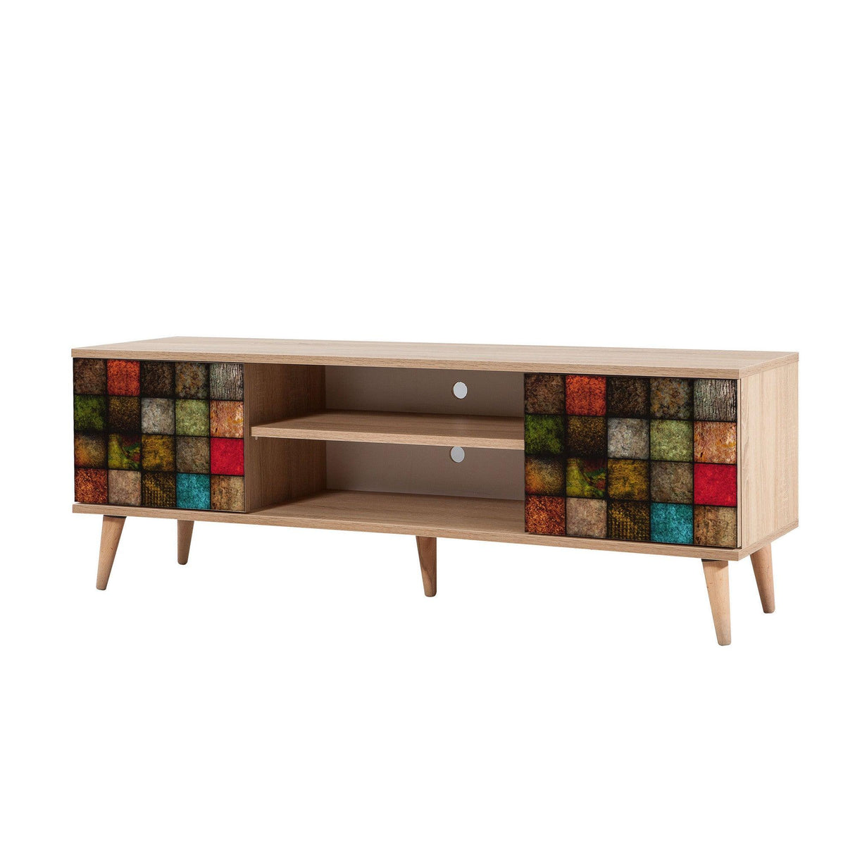COMODA TV Truva - TV Stand 15, Stejar Sonoma, 50x40x140 cm