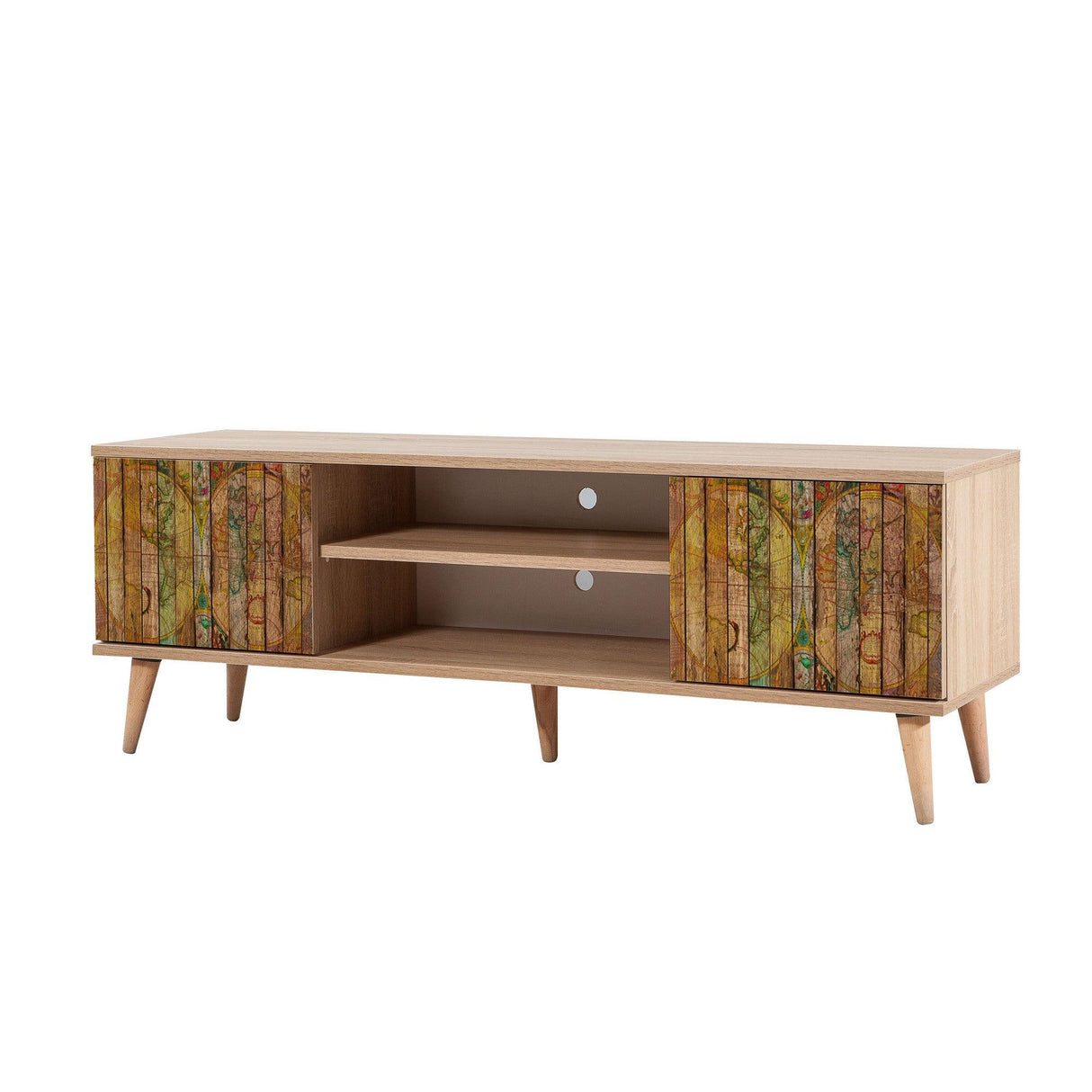 COMODA TV Truva - TV Stand 16, Stejar Sonoma, 50x40x140 cm