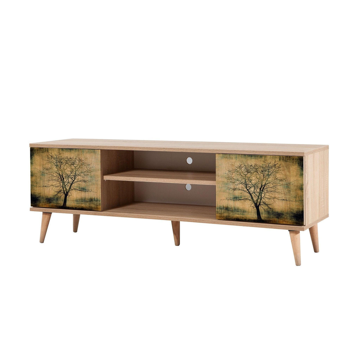COMODA TV Truva - TV Stand 6, Stejar Sonoma, 50x40x140 cm