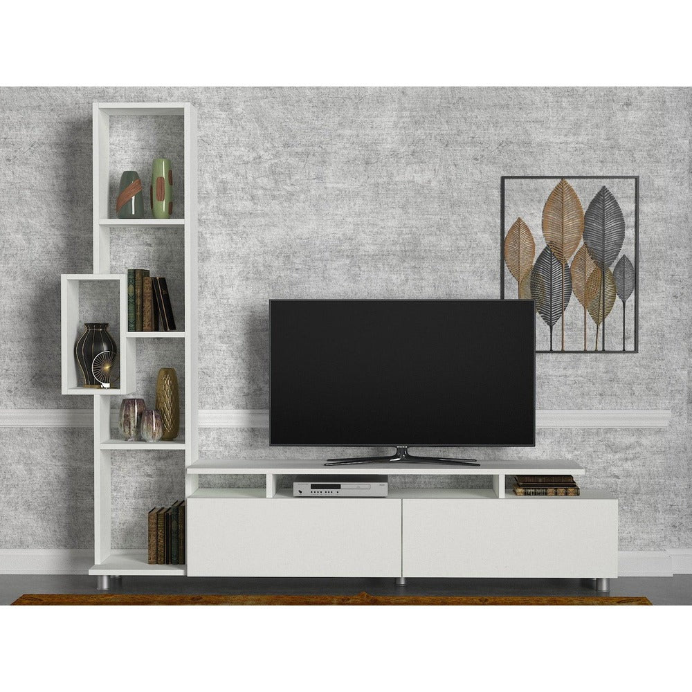 Comoda Tv Tulip TV Unit, Alb, 30x167x160 cm - Alb