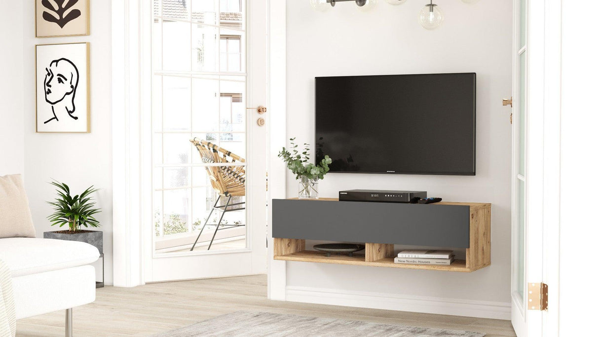 COMODA TV VO8 - BA, Stejar, 100x29.1x31.6 cm