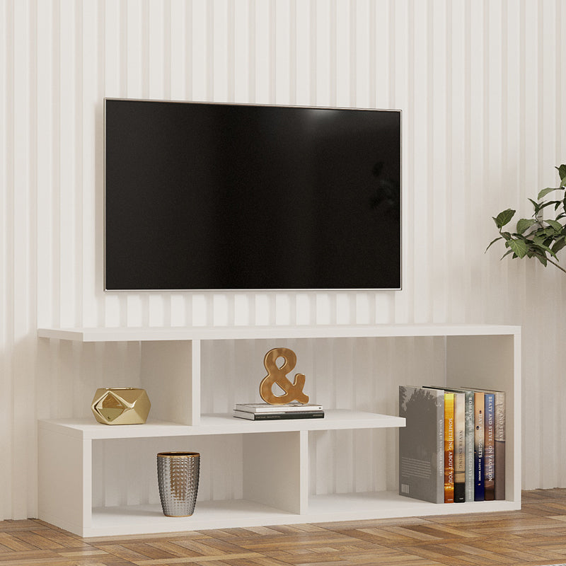 Comoda TV Waldo, Natural, 100x30x40 cm - Alb