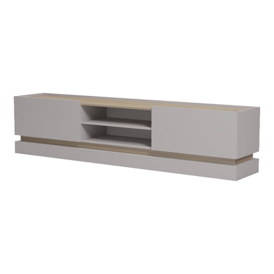Comoda TV Wendo, Gri-Sonoma, 200x37x47 cm, imagine produs 5