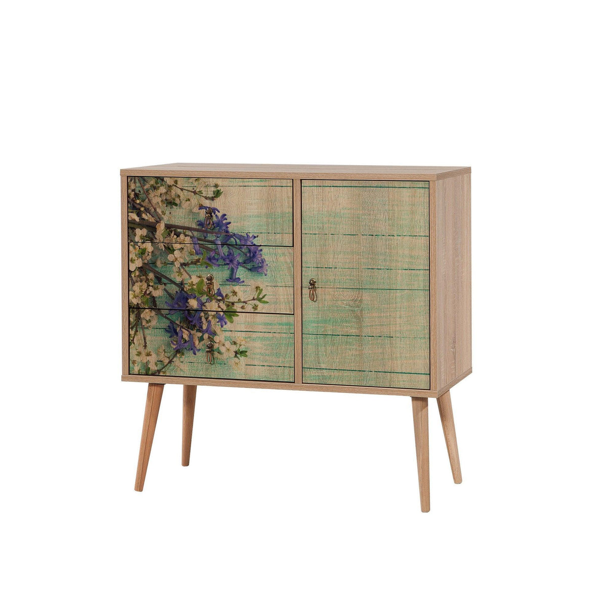 Comoda Verybox - Dresser 10, Stejar Sonoma, 90x40x90 cm