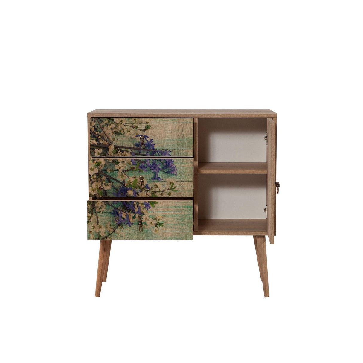 Comoda Verybox - Dresser 10, Stejar Sonoma, 90x40x90 cm