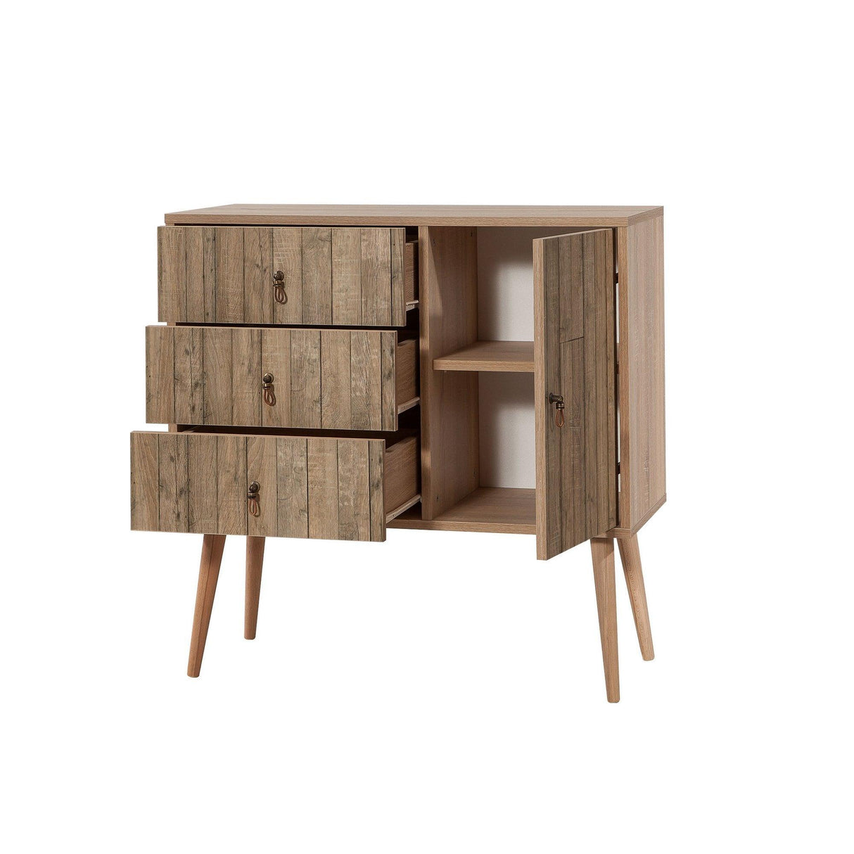 Comoda Verybox - Dresser 11, Stejar Sonoma, 90x40x90 cm