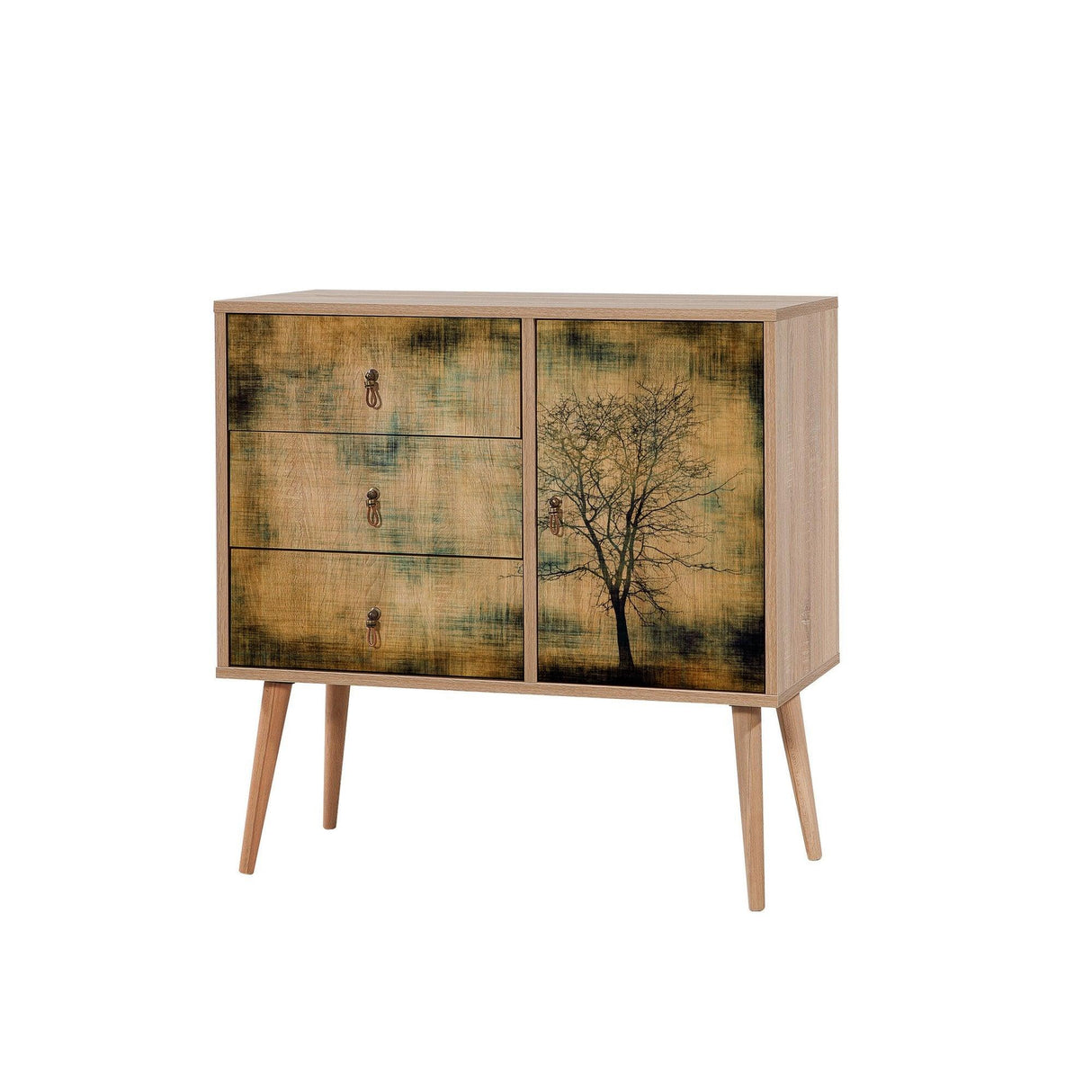 Comoda Verybox - Dresser 12, Sonoma, 90x40x90 cm
