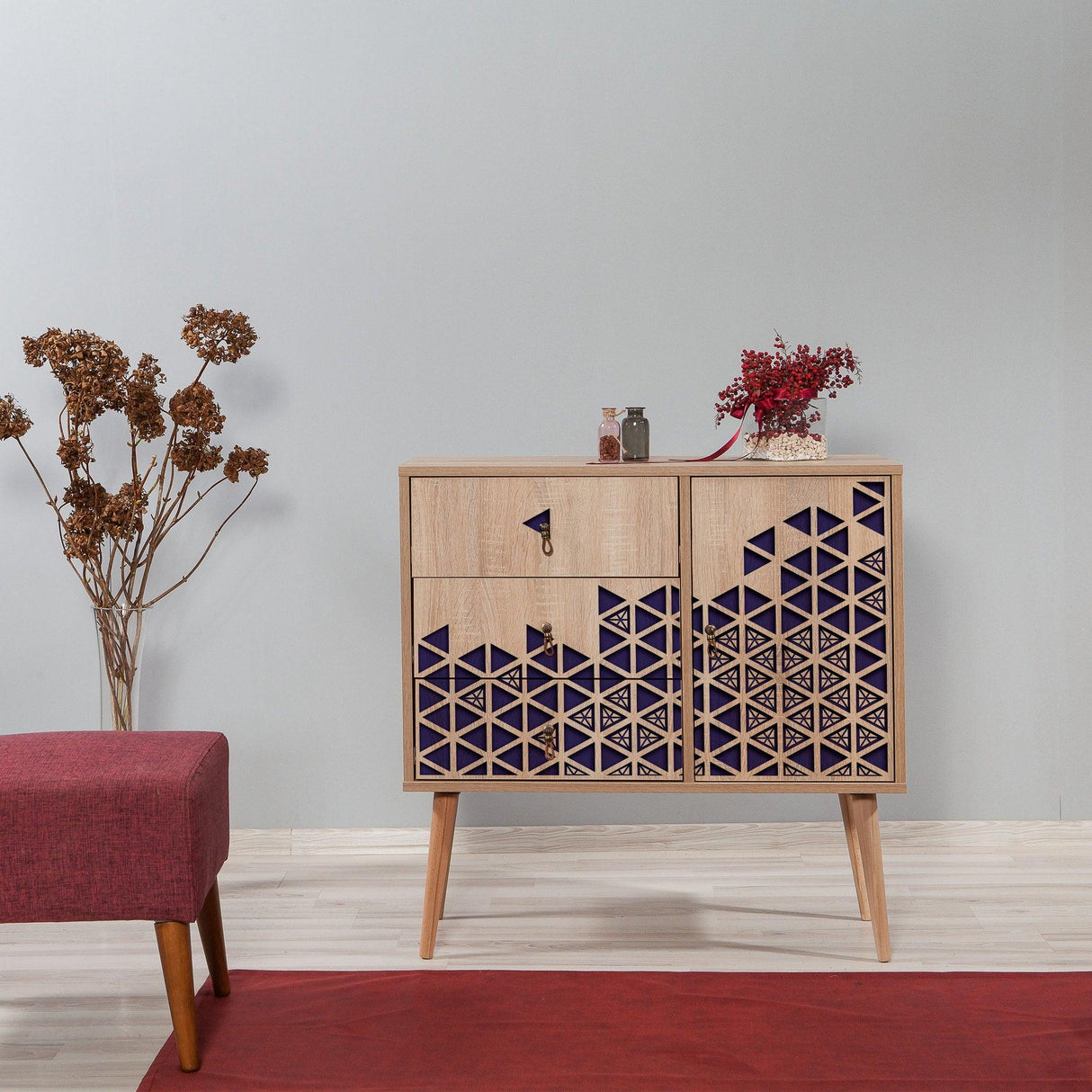 Comoda Verybox - Dresser 4, Sonoma, 90x40x90 cm