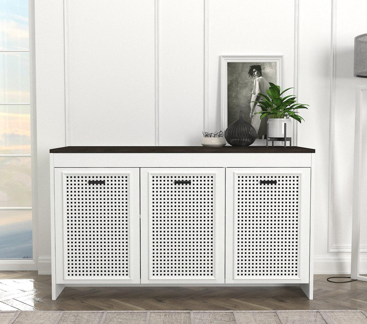 Consolă Bosco, Alb, 120x75x45 cm