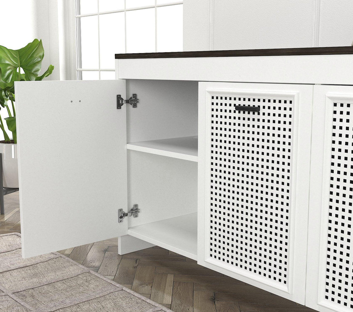 Consolă Bosco, Alb, 120x75x45 cm