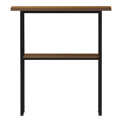 Consolă cu rafturi Solain, Modernă, Metal și Lemn, Nuc, 79x29x85 cm, detaliu produs