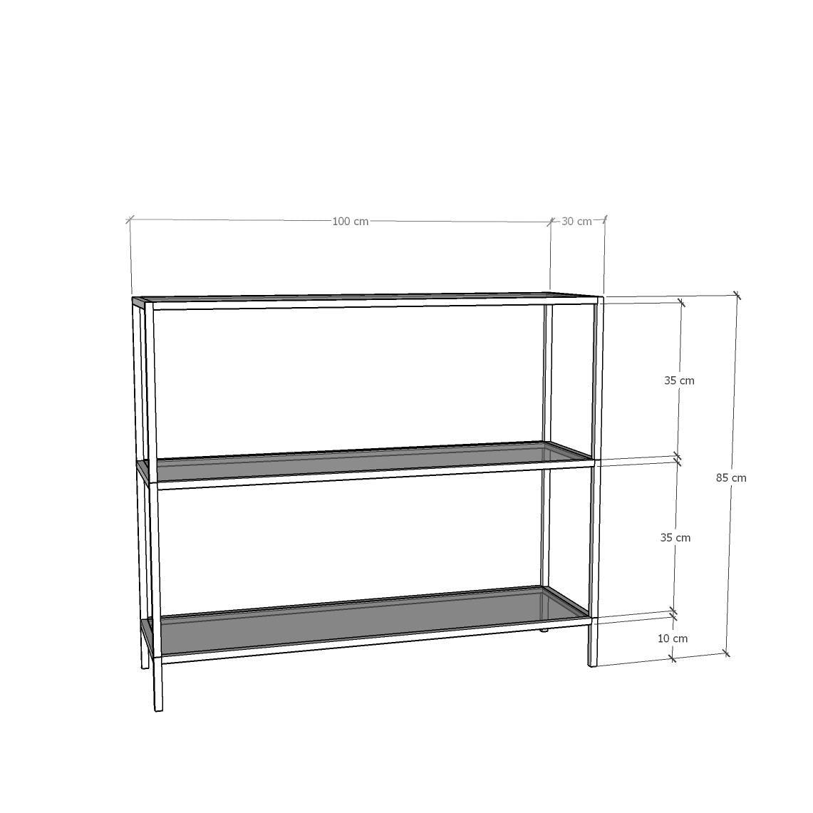 Consola Diana, Auriu, 100x85x30 cm