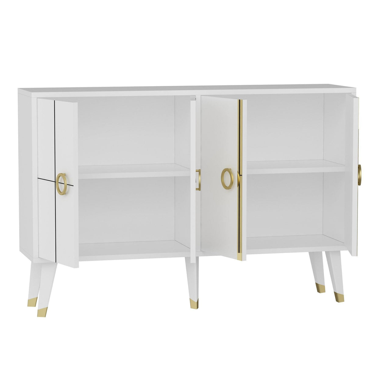 Consolă Eagle - White, Alb, 70x30x120 cm