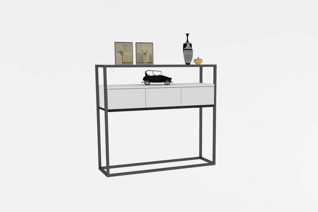 Consola Guarda - White, Alb, 90 x 70 x 34 cm