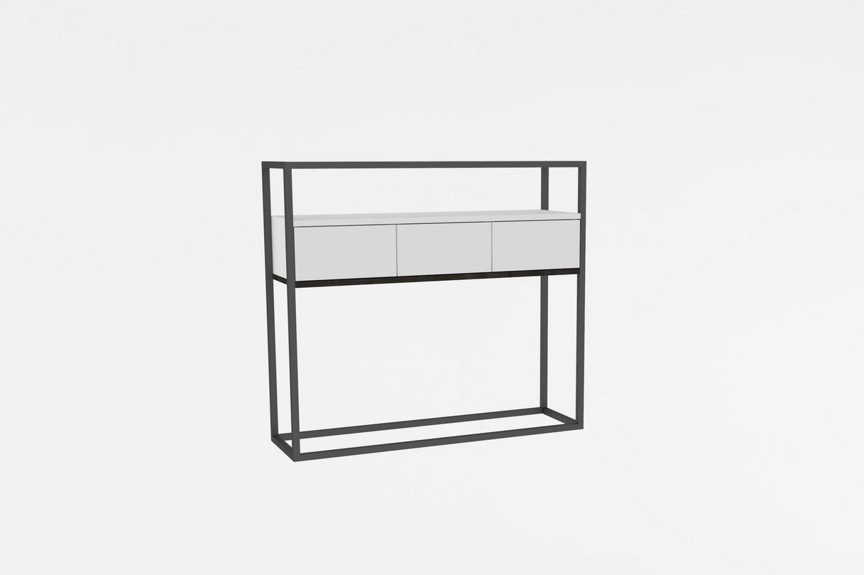 Consola Guarda - White, Alb, 90 x 70 x 34 cm