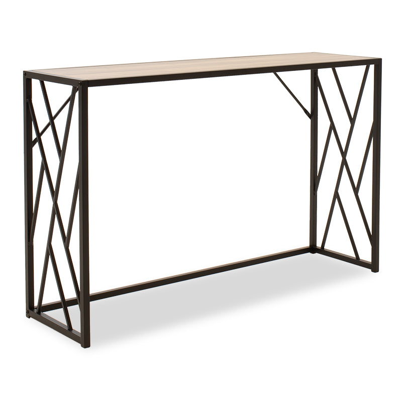 Consola Ivy, nuc - neagra, 120x35x75 cm