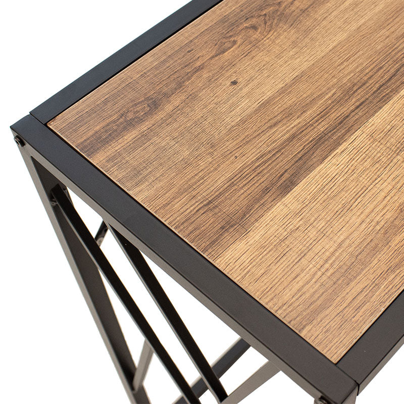 Consola Ivy, nuc - neagra, 120x35x75 cm