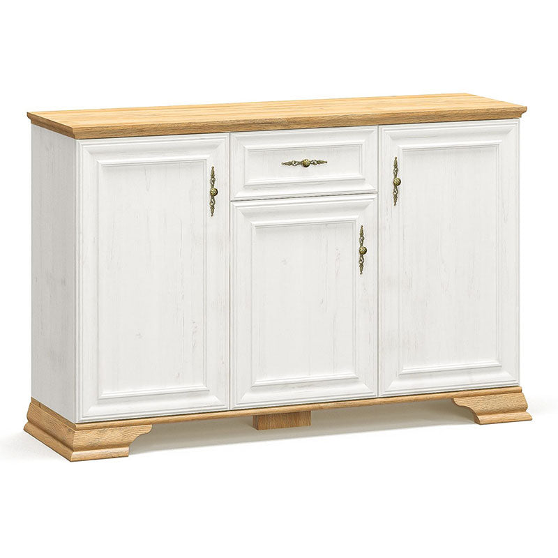 Consolă Jaden stejar Auriu alb antica 137,5x39x88,5cm