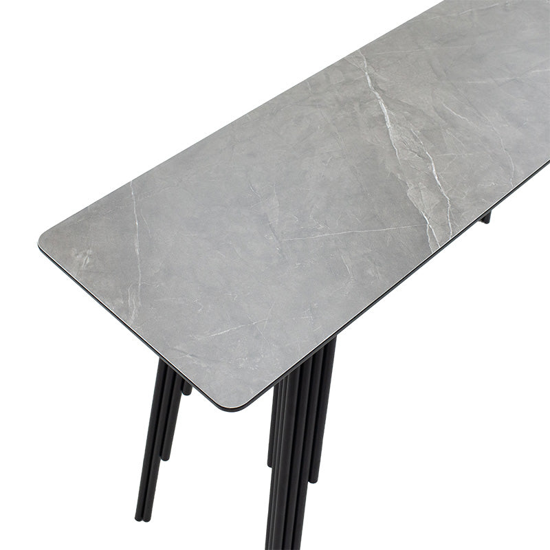 Consolă Lifo, Gri inchis ciment-negru, 120x40x75 cm