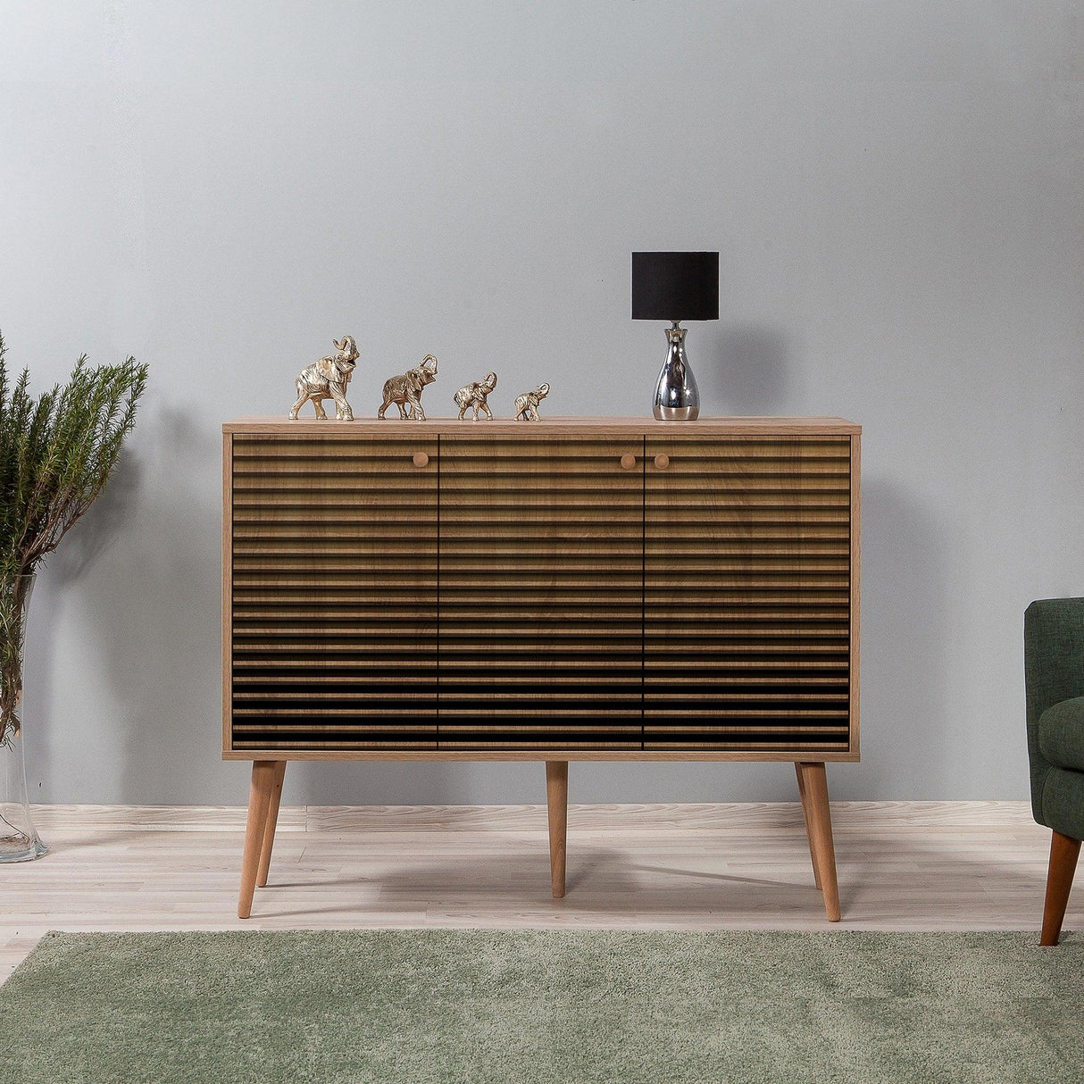 Consolă MEGA-121 Console 3, Stejar Sonoma, 90x60x120 cm